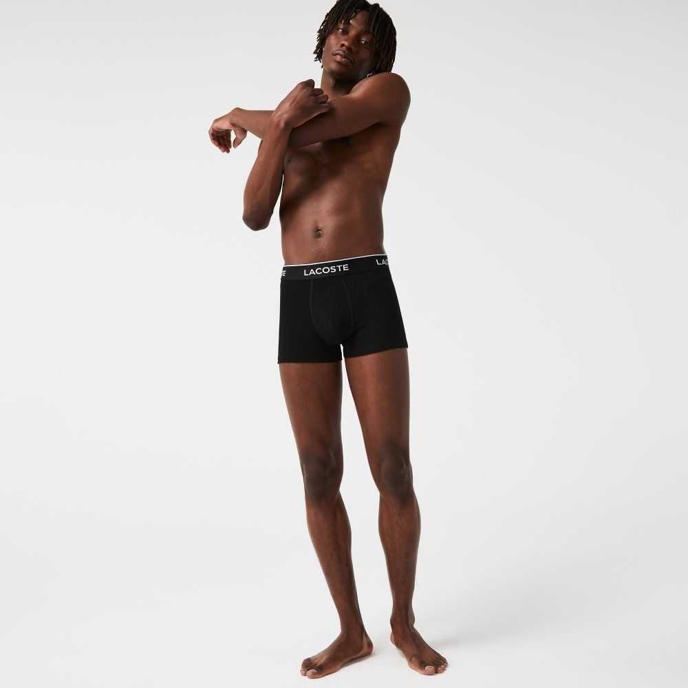 Black Lacoste Casual Boxer Brief 3-Pack | LEMBNS-481