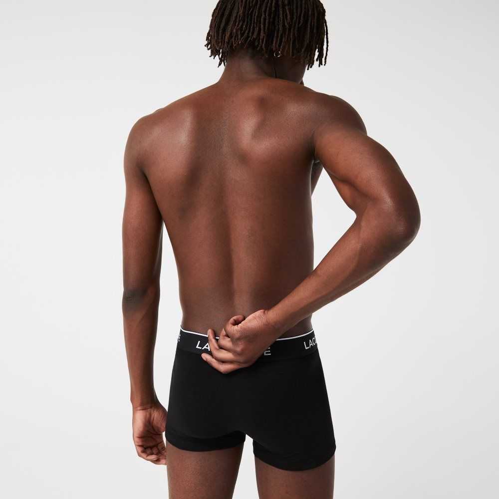 Black Lacoste Casual Boxer Brief 3-Pack | LEMBNS-481