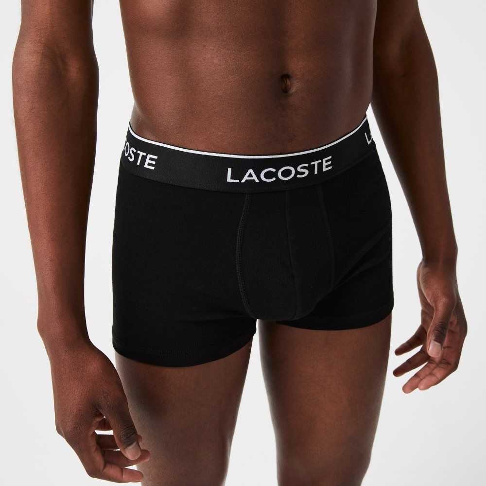 Black Lacoste Casual Boxer Brief 3-Pack | LEMBNS-481