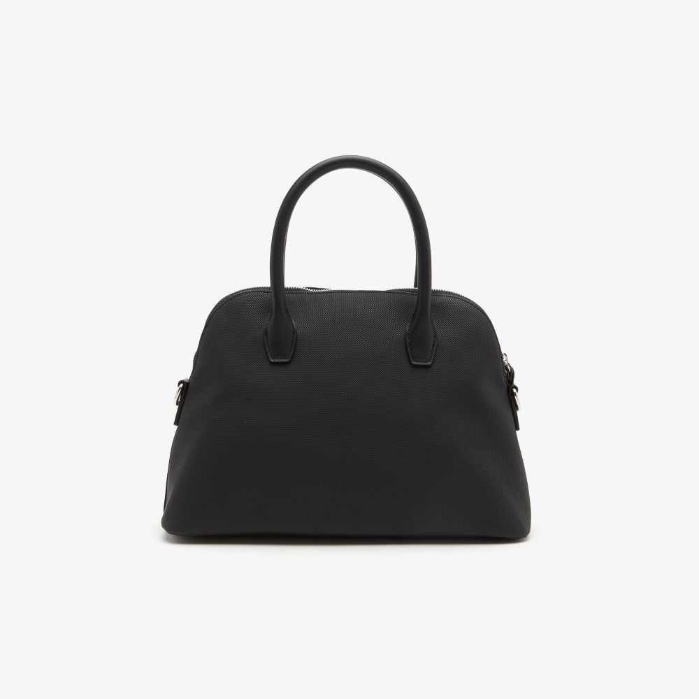 Black Lacoste Detachable Strap Bugatti Bag | STEAXF-208