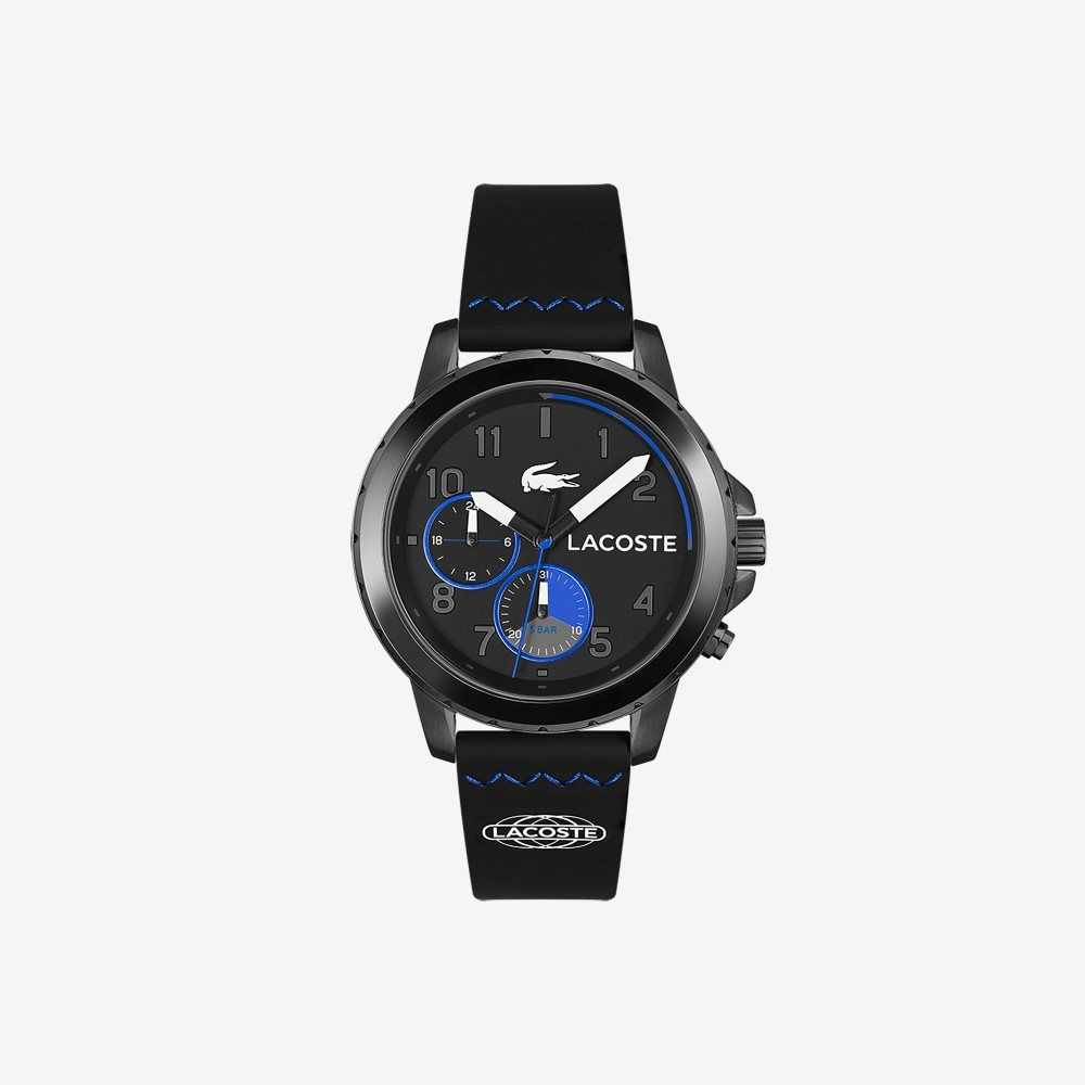 Black Lacoste Endurance Multifunctional Black Silicone Watch | WSPAFQ-431