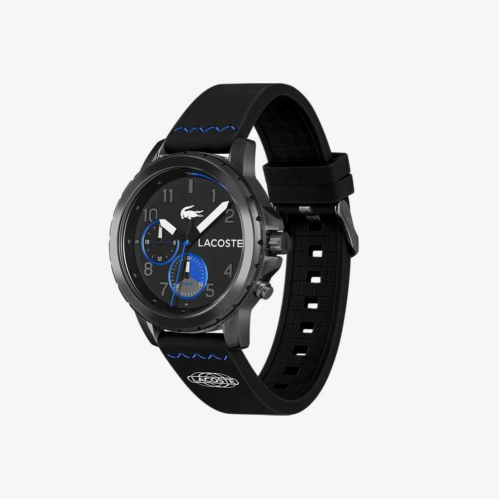 Black Lacoste Endurance Multifunctional Black Silicone Watch | WSPAFQ-431