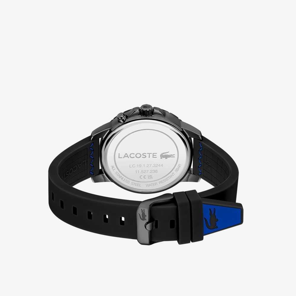 Black Lacoste Endurance Multifunctional Black Silicone Watch | WSPAFQ-431