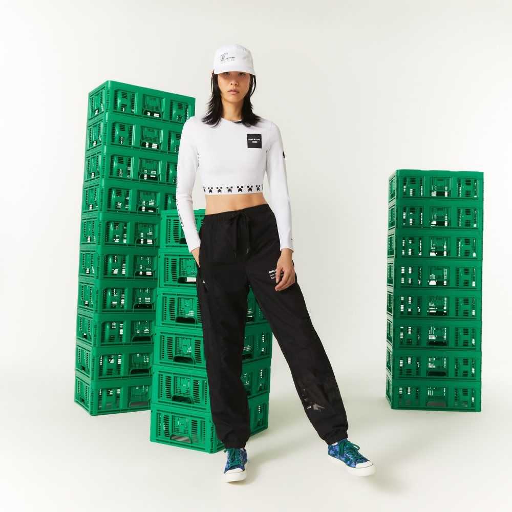 Black Lacoste LIVE x Minecraft Nylon Trackpants | IZBMKH-605