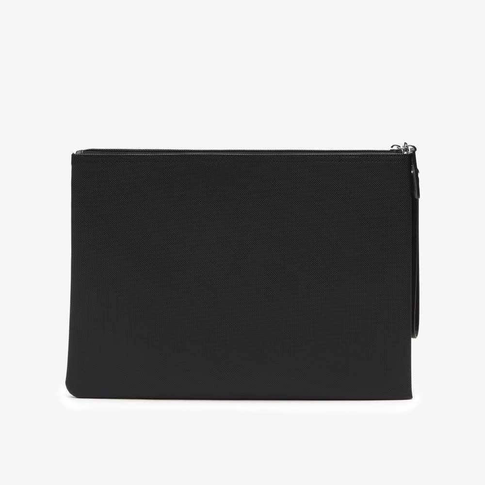 Black Lacoste L.12.12 Clutch Purse | KILXSU-297