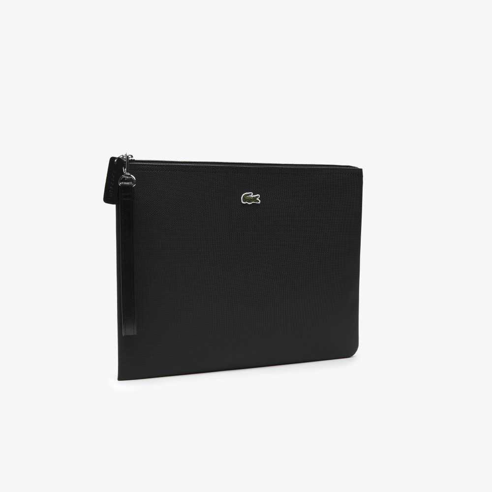 Black Lacoste L.12.12 Clutch Purse | KILXSU-297