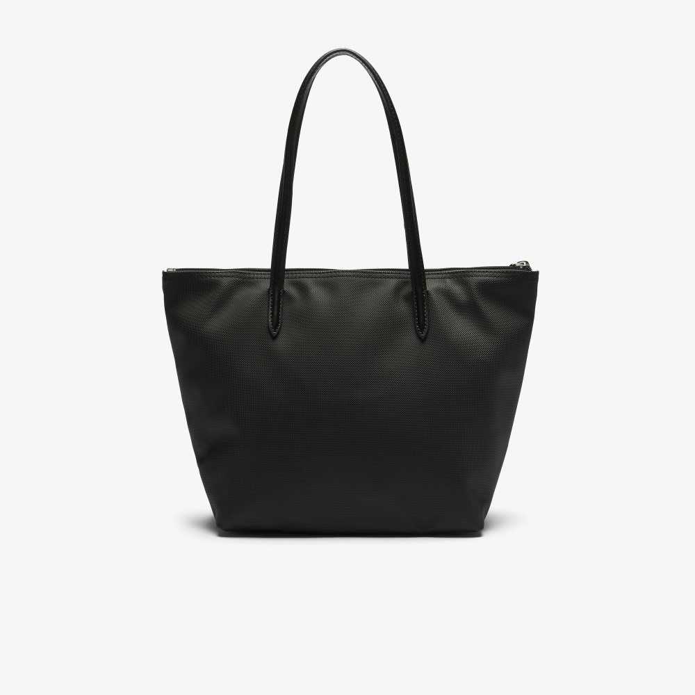 Black Lacoste L.12.12 Concept Small Zip Tote Bag | LATIUJ-049