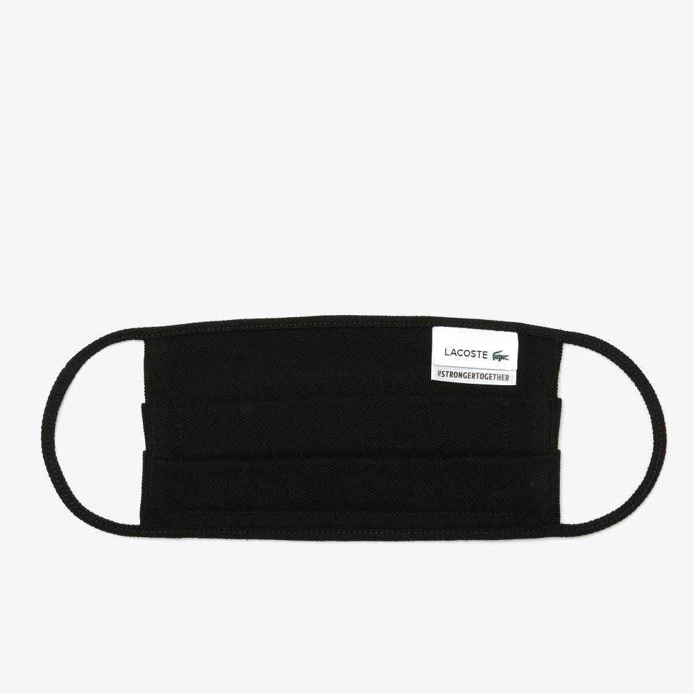 Black Lacoste L.12.12 Face Masks 3-Pack | KBXYPN-287