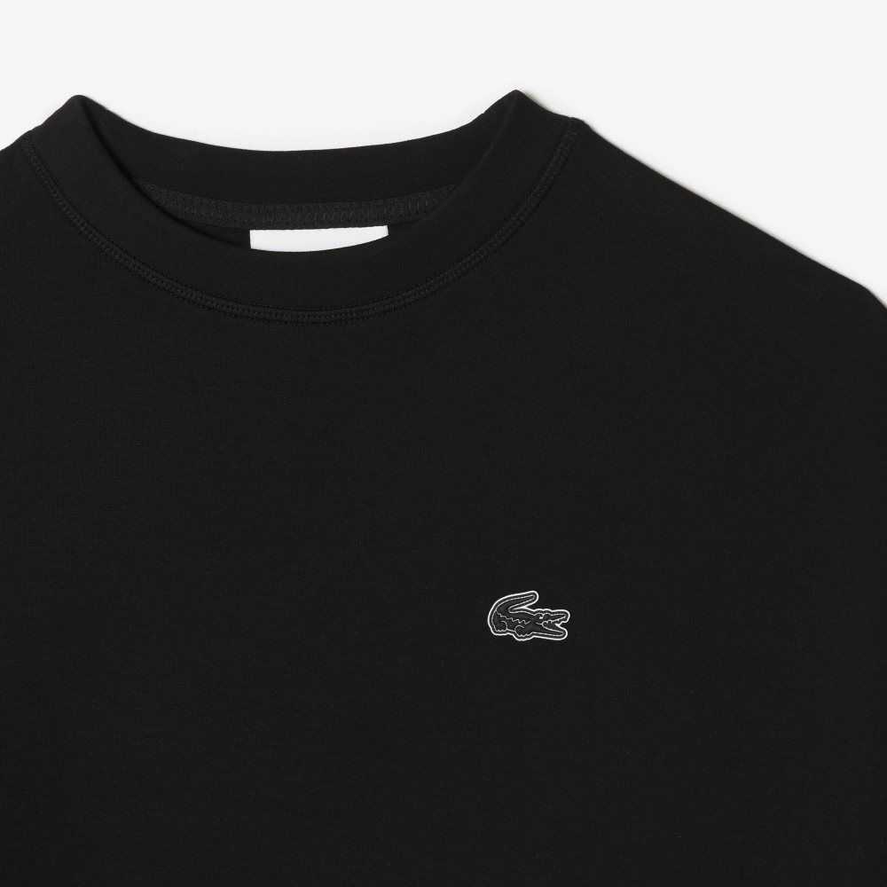 Black Lacoste Logo Back Sweatshirt | ADMORP-136