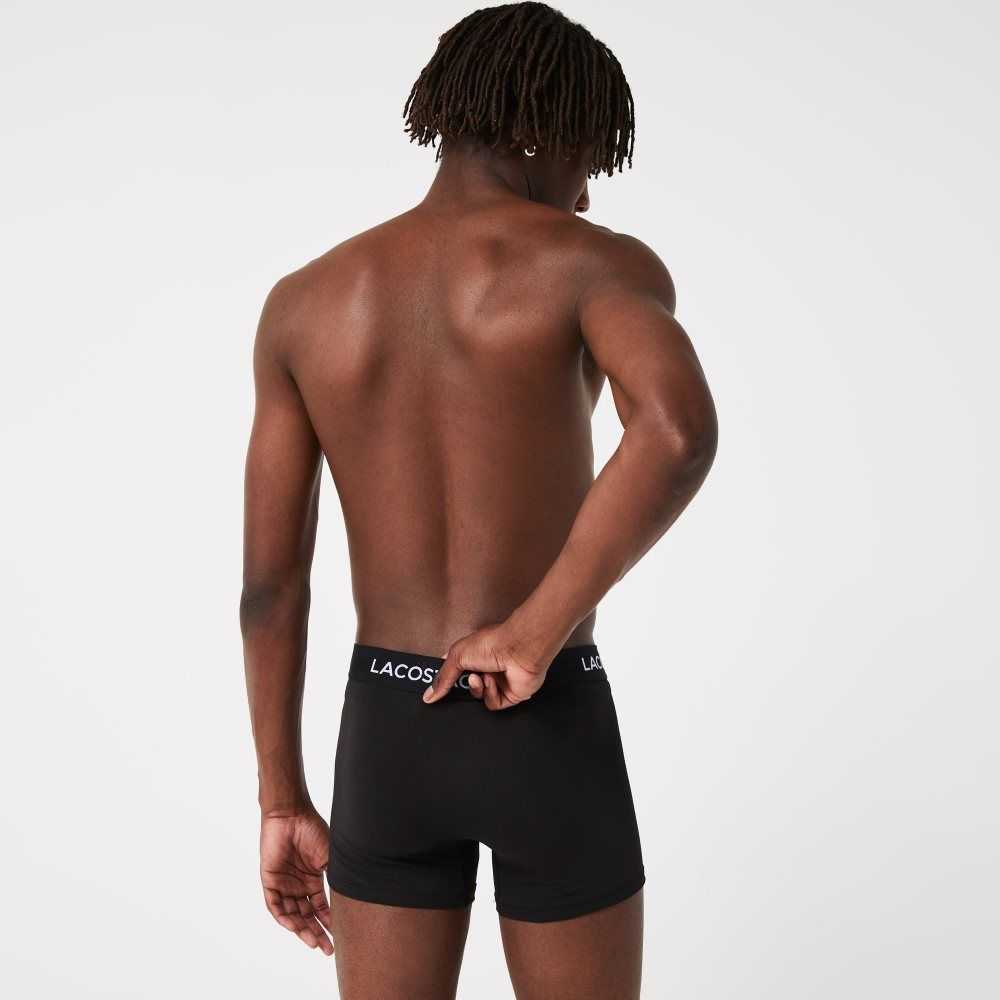 Black Lacoste Microfiber Trunk 3-Pack | LIGBRA-492