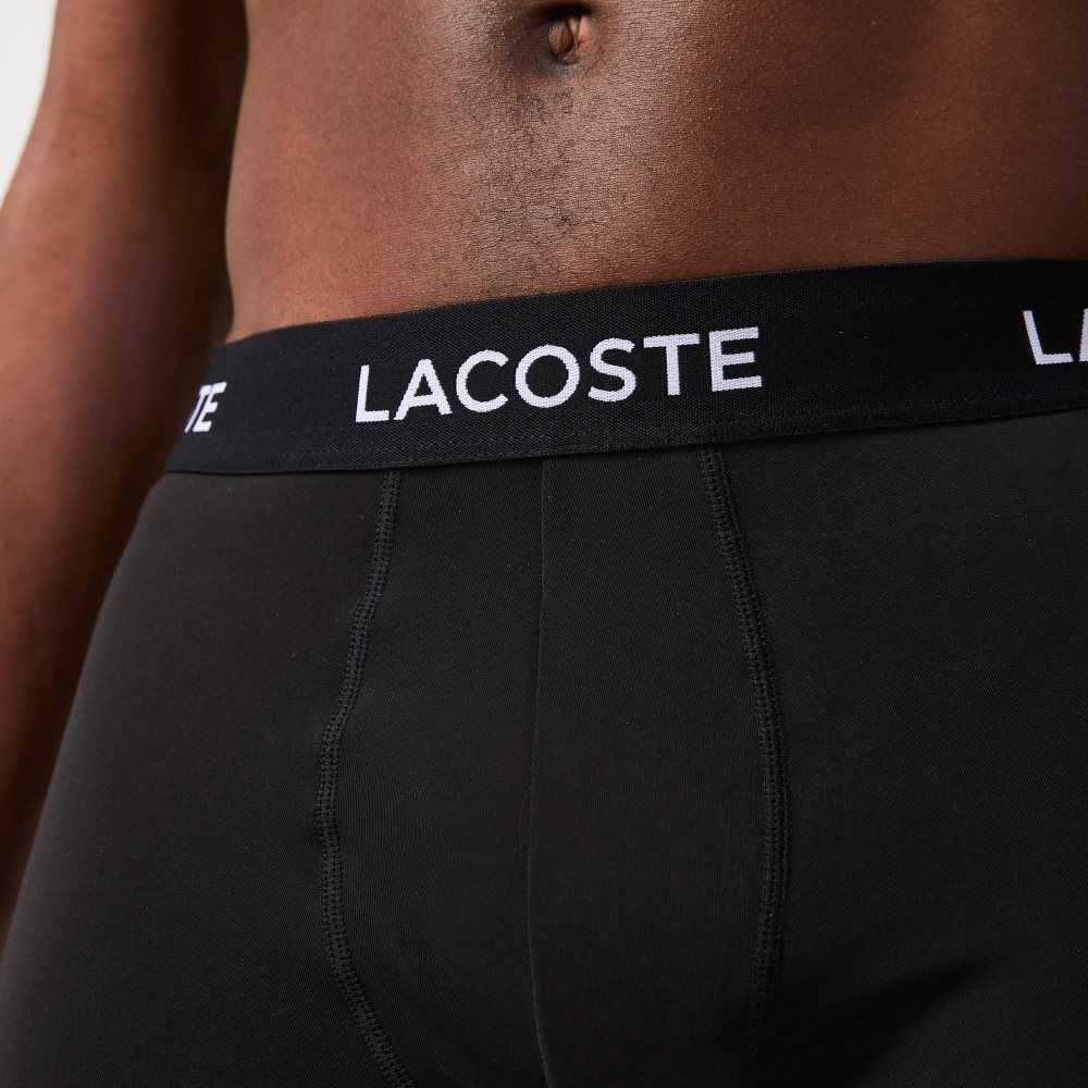 Black Lacoste Microfiber Trunk 3-Pack | LIGBRA-492