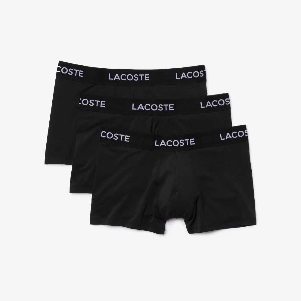 Black Lacoste Microfiber Trunk 3-Pack | LIGBRA-492