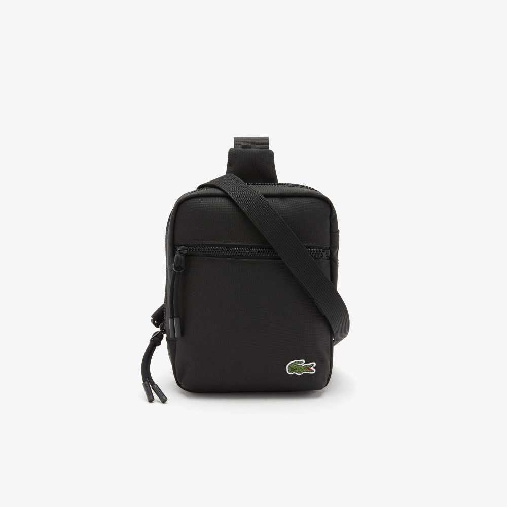 Black Lacoste Phone Pocket Bag | FKHULT-032