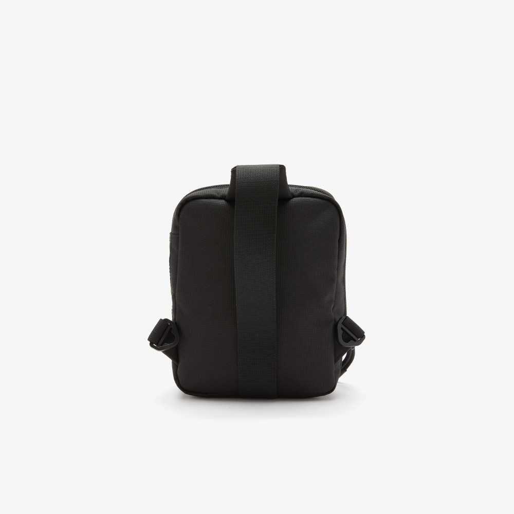 Black Lacoste Phone Pocket Bag | FKHULT-032