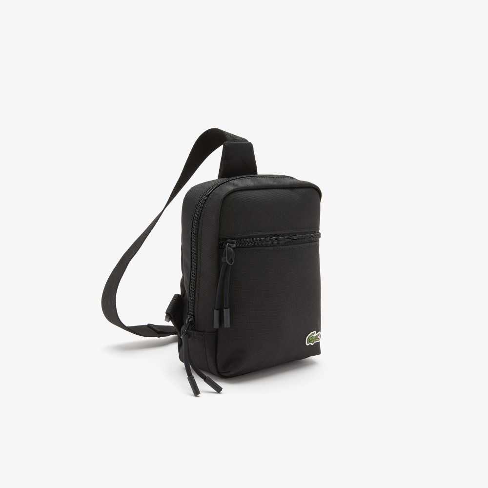 Black Lacoste Phone Pocket Bag | FKHULT-032