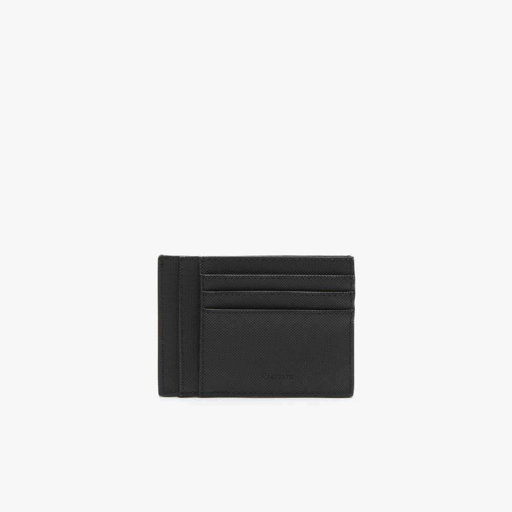 Black Lacoste RFID Protect 6 Slot Card Holder | JTKGMD-948