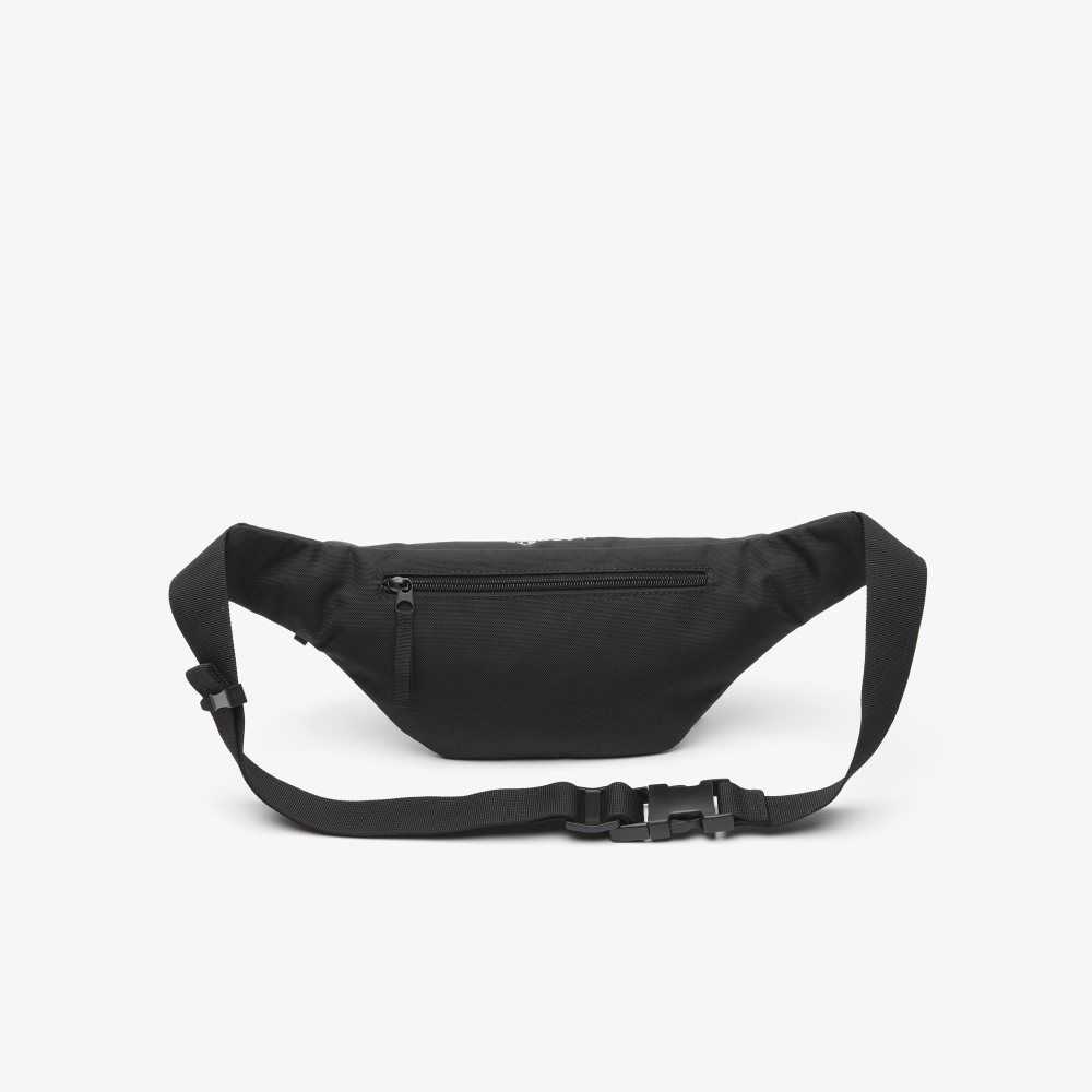 Black Lacoste Recycled Fiber Belt Bag | TSNYDF-247