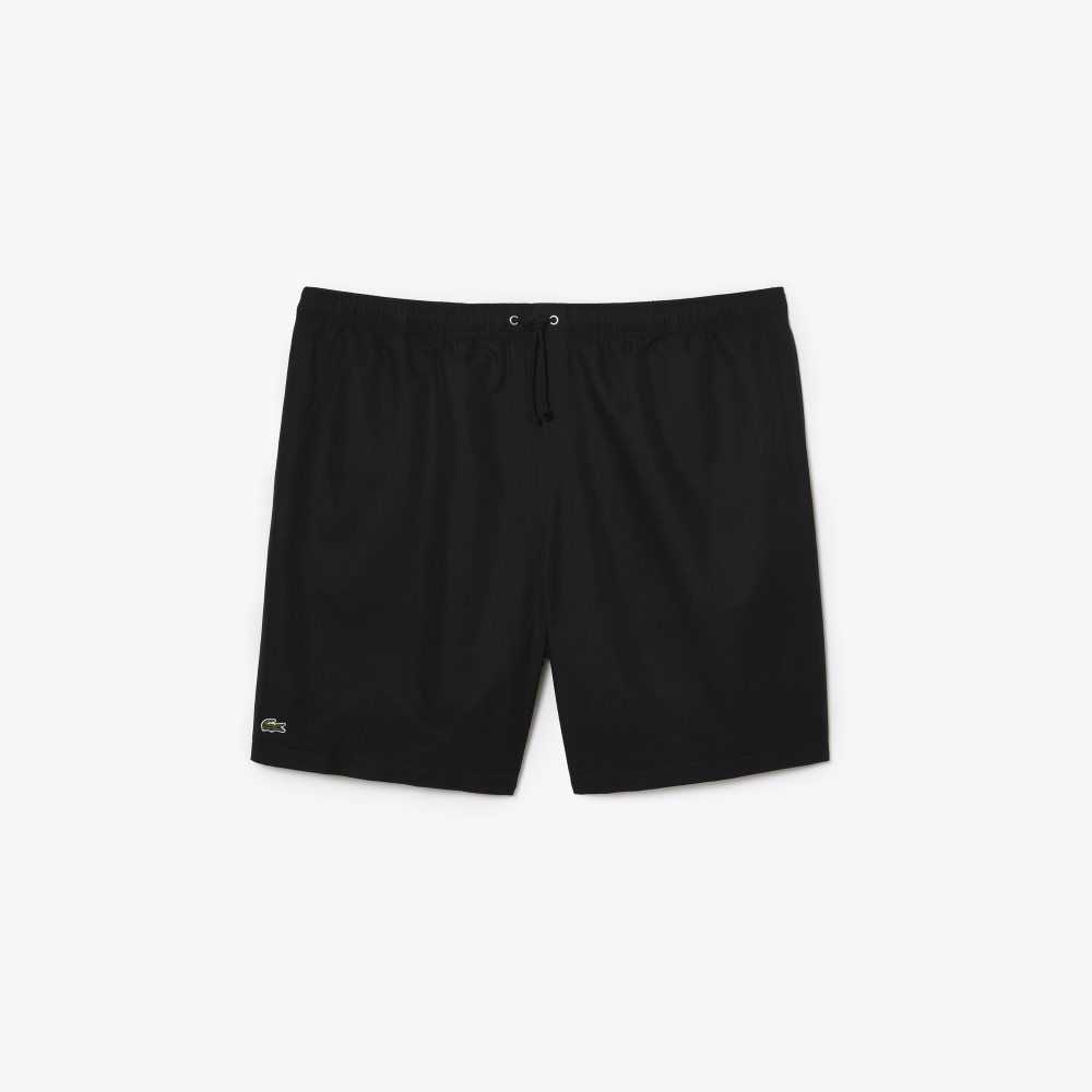 Black Lacoste SPORT Big Fit Jersey Lined Shorts | MTDAGH-109