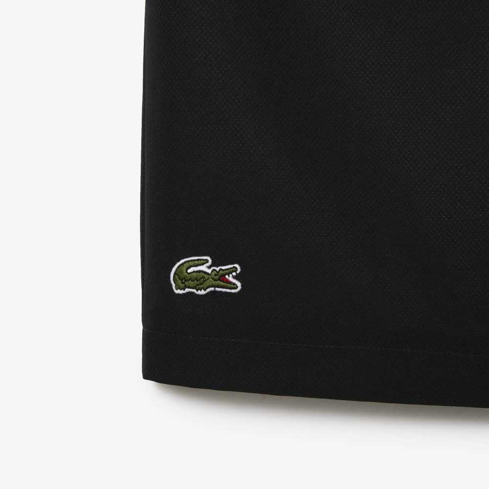 Black Lacoste SPORT Big Fit Jersey Lined Shorts | MTDAGH-109