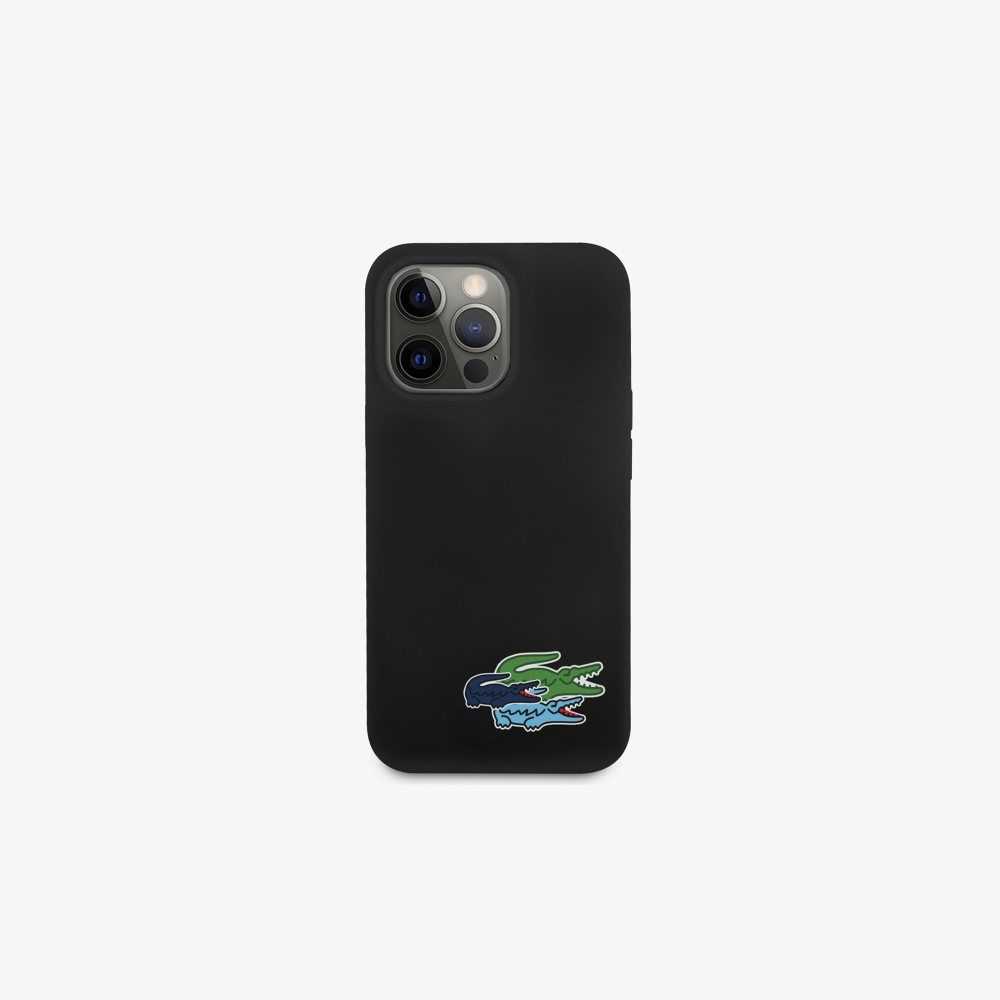 Black Lacoste Silicone iPhone 14 Pro Case | CEIFRA-317