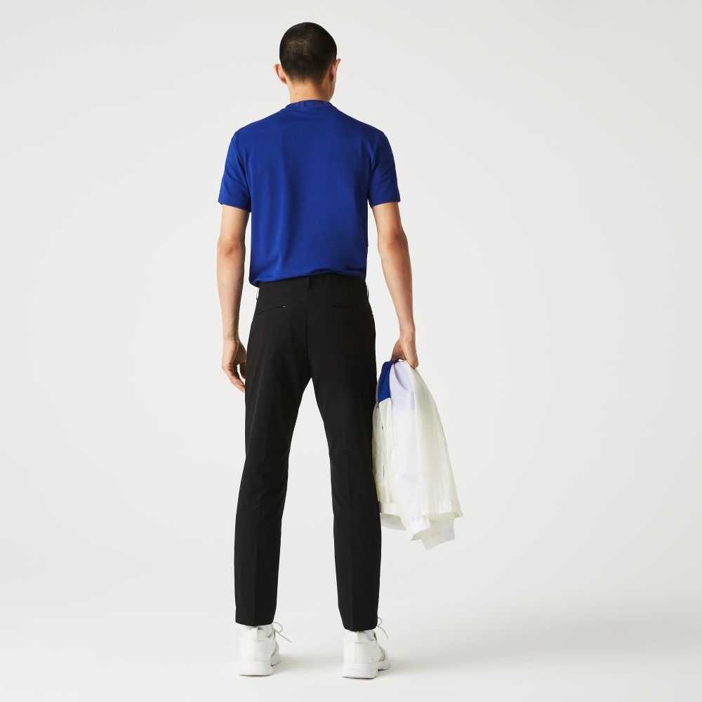 Black Lacoste Slim Fit Light Water-Resistant Chinos | HEMPNU-718