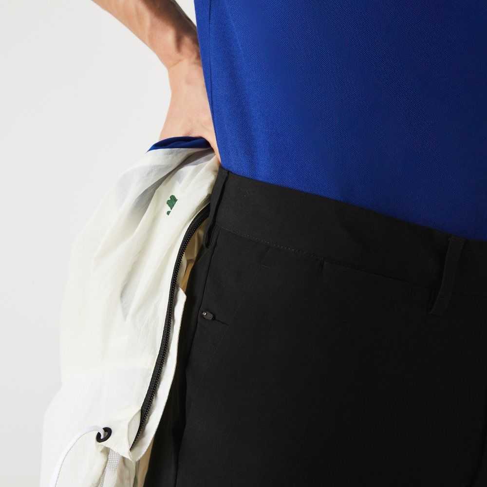 Black Lacoste Slim Fit Light Water-Resistant Chinos | HEMPNU-718