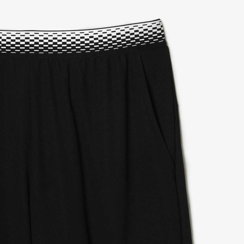 Black Lacoste Tennis x Daniil Medvedev Mesh Shorts | JOBXZK-967