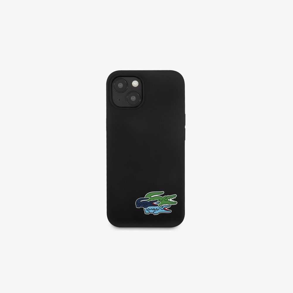 Black Lacoste silicone iPhone 14 Case | KURTXH-142