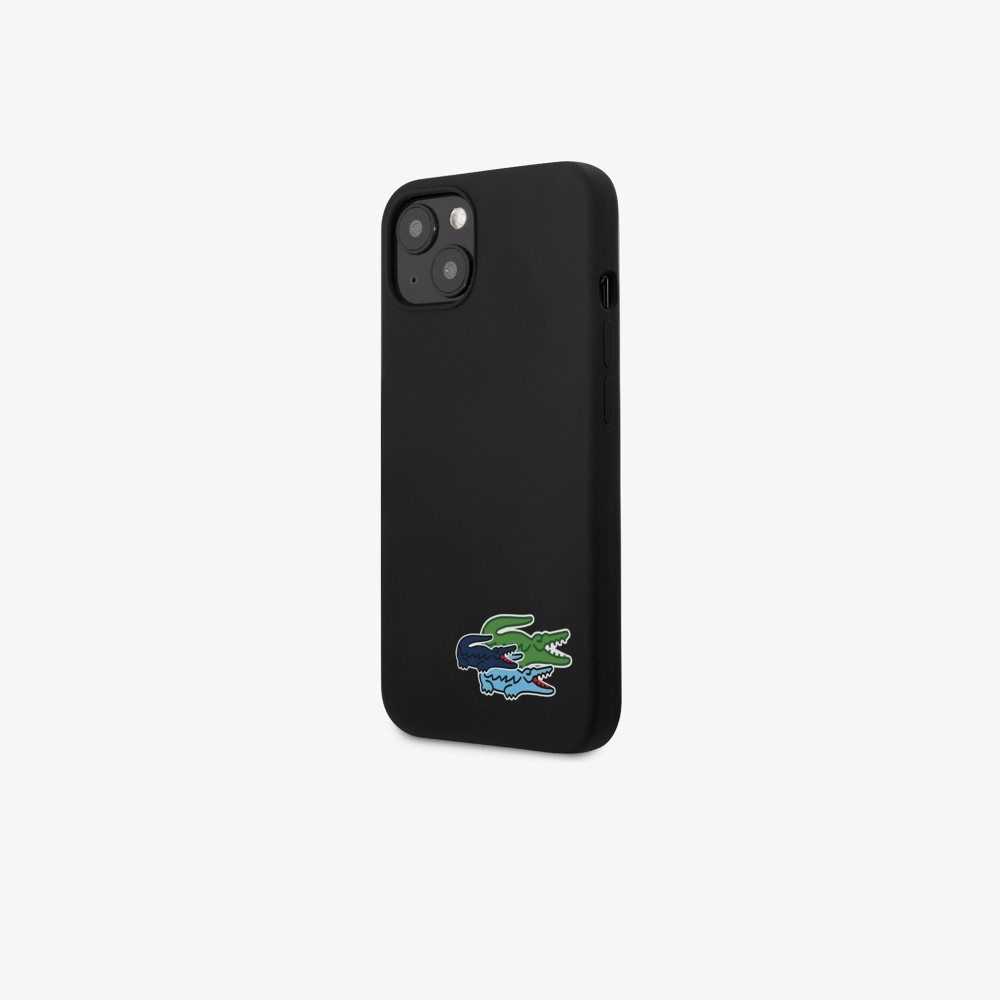 Black Lacoste silicone iPhone 14 Plus Case | FOVJZP-874