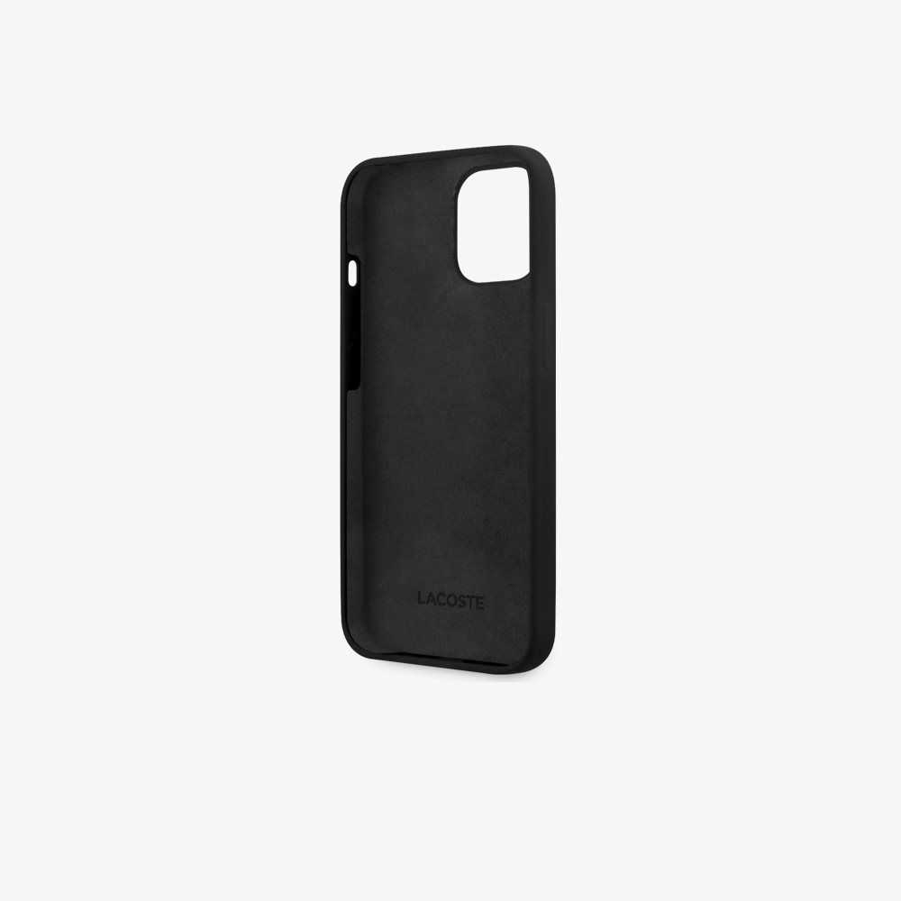 Black Lacoste silicone iPhone 14 Plus Case | FOVJZP-874