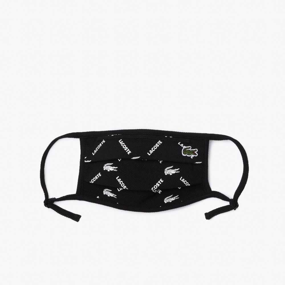 Black / White / Black / Green / White Lacoste L.12.12 Face Protection Adjustable Masks 3-Pack | AOKLTG-026