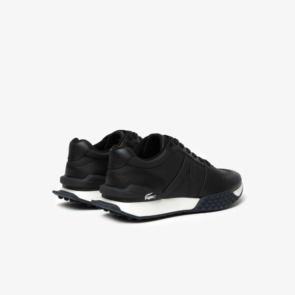 Black/White Lacoste L-Spin Deluxe 2.0 Sneakers | KVREOY-810