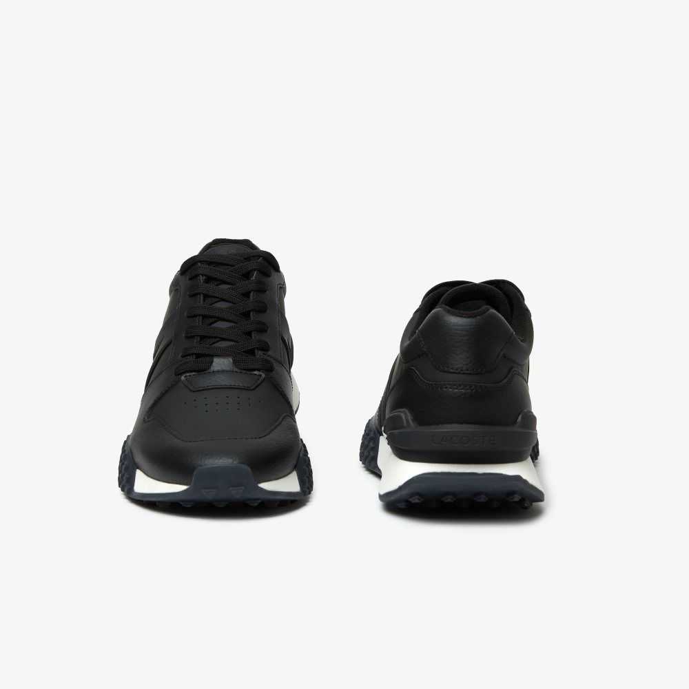 Black/White Lacoste L-Spin Deluxe 2.0 Sneakers | KVREOY-810