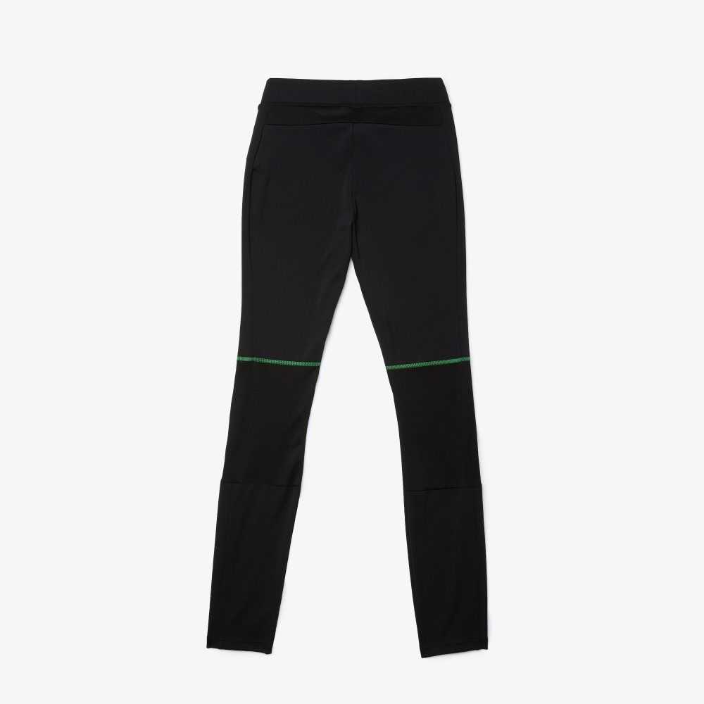 Black / White Lacoste SPORT Leggings | VFEPXD-563