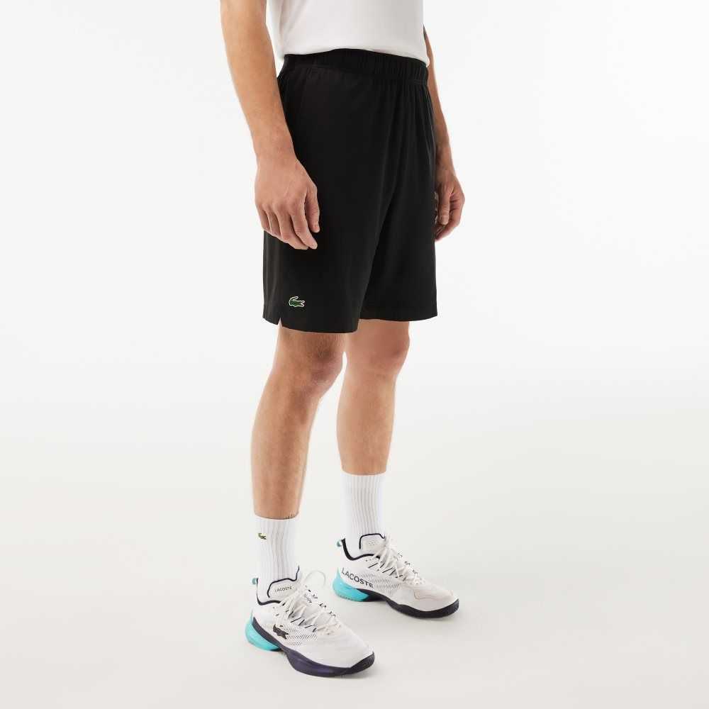 Black / White Lacoste SPORT Ultra-Light Shorts | FLCARK-908