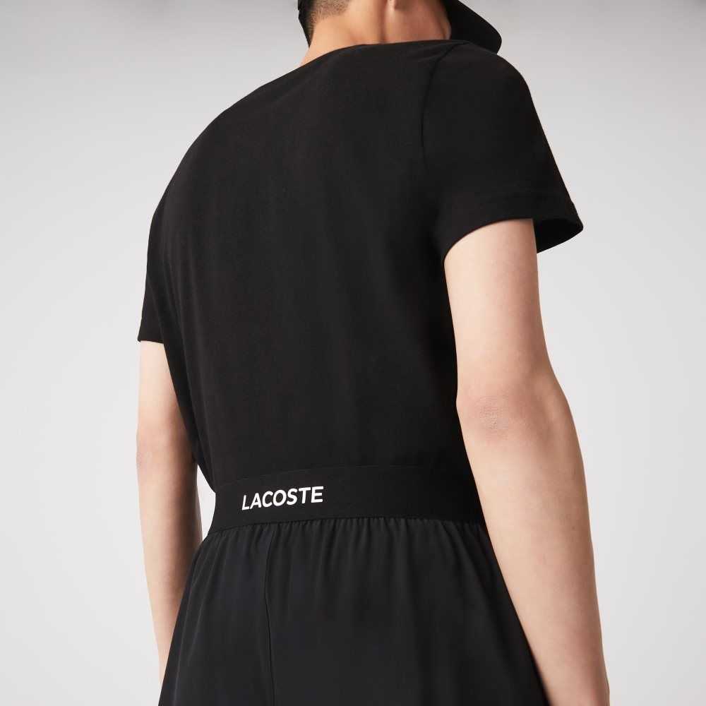 Black / White Lacoste SPORT Ultra-Light Shorts | FLCARK-908