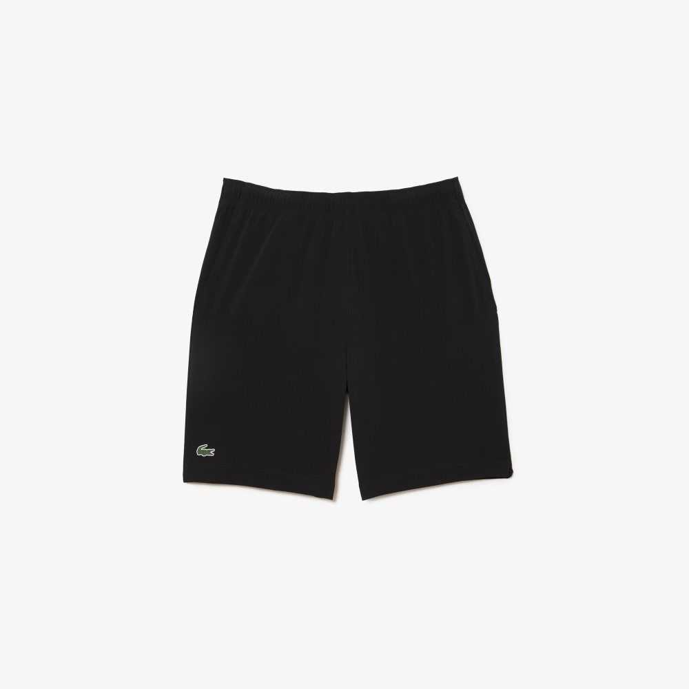 Black / White Lacoste SPORT Ultra-Light Shorts | FLCARK-908