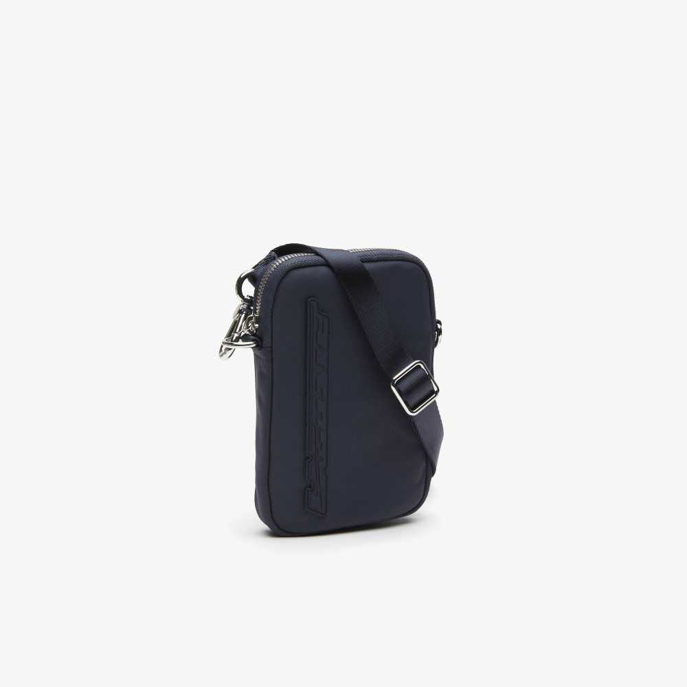 Bleu Nuit Blanc Lacoste Contrast Branding Smartphone Holder | UVSABI-035