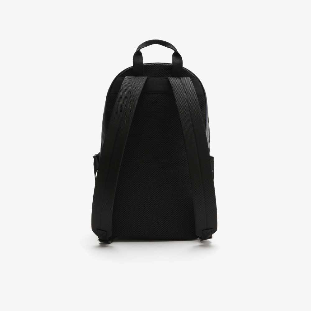 Bleu Nuit Noir Lacoste Contrast Branding Backpack | KZNLBV-713