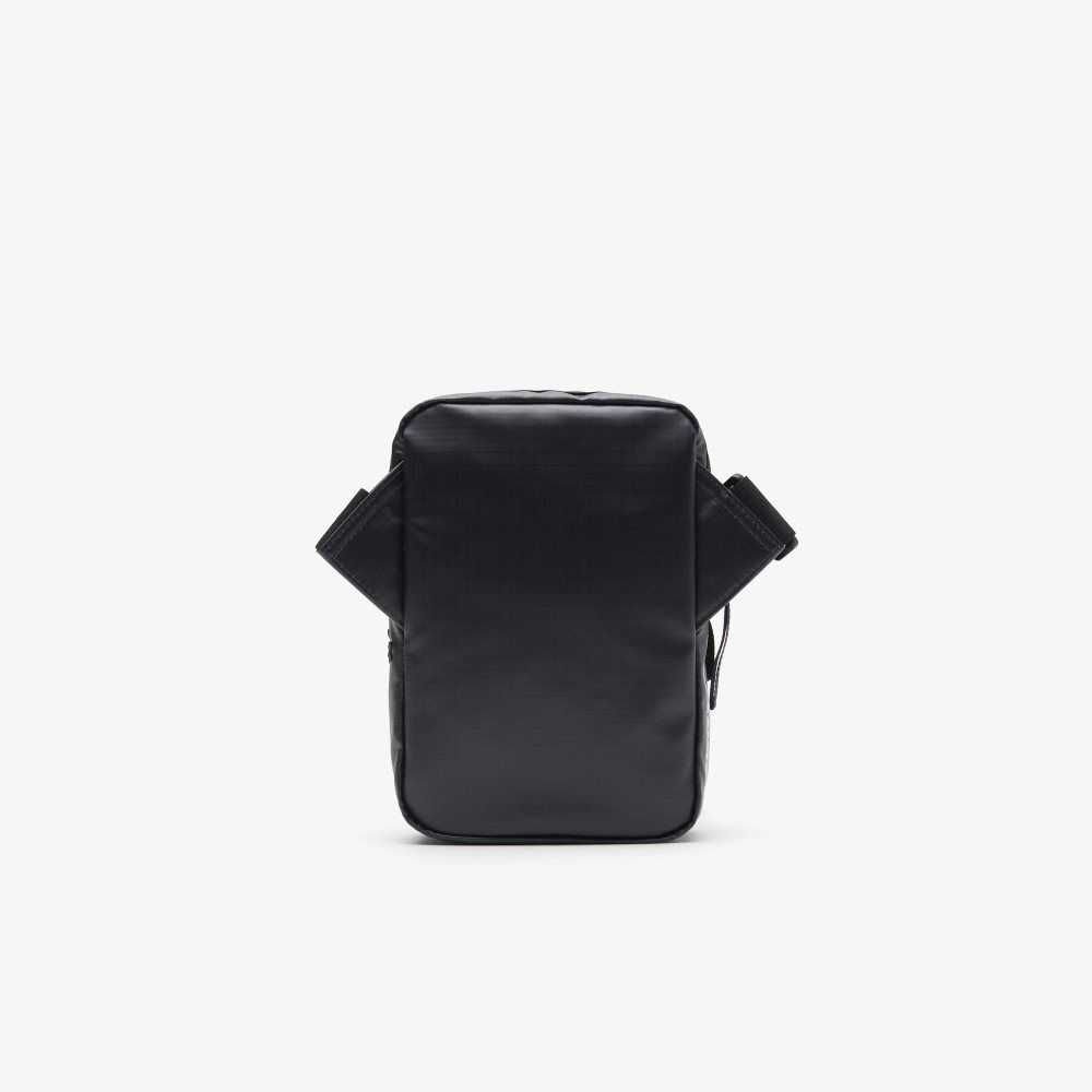 Bleu Nuit Noir Lacoste Zipped Contrast Detail Satchel | WSAJVI-679