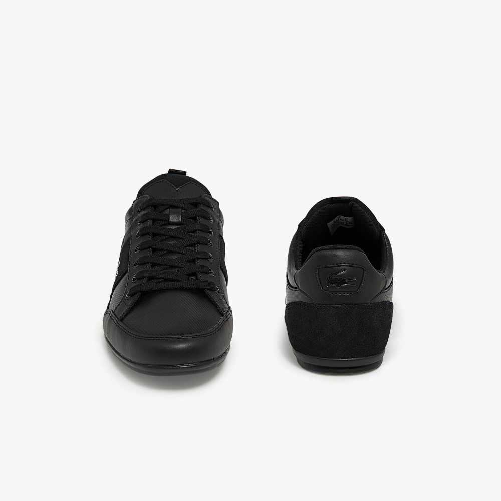 Blk/Blk Lacoste Chaymon BL Leather Tonal Sneakers | SHTYXB-168