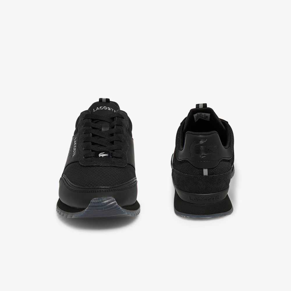 Blk/Blk Lacoste Partner Luxe Sneakers | WRMYNS-087