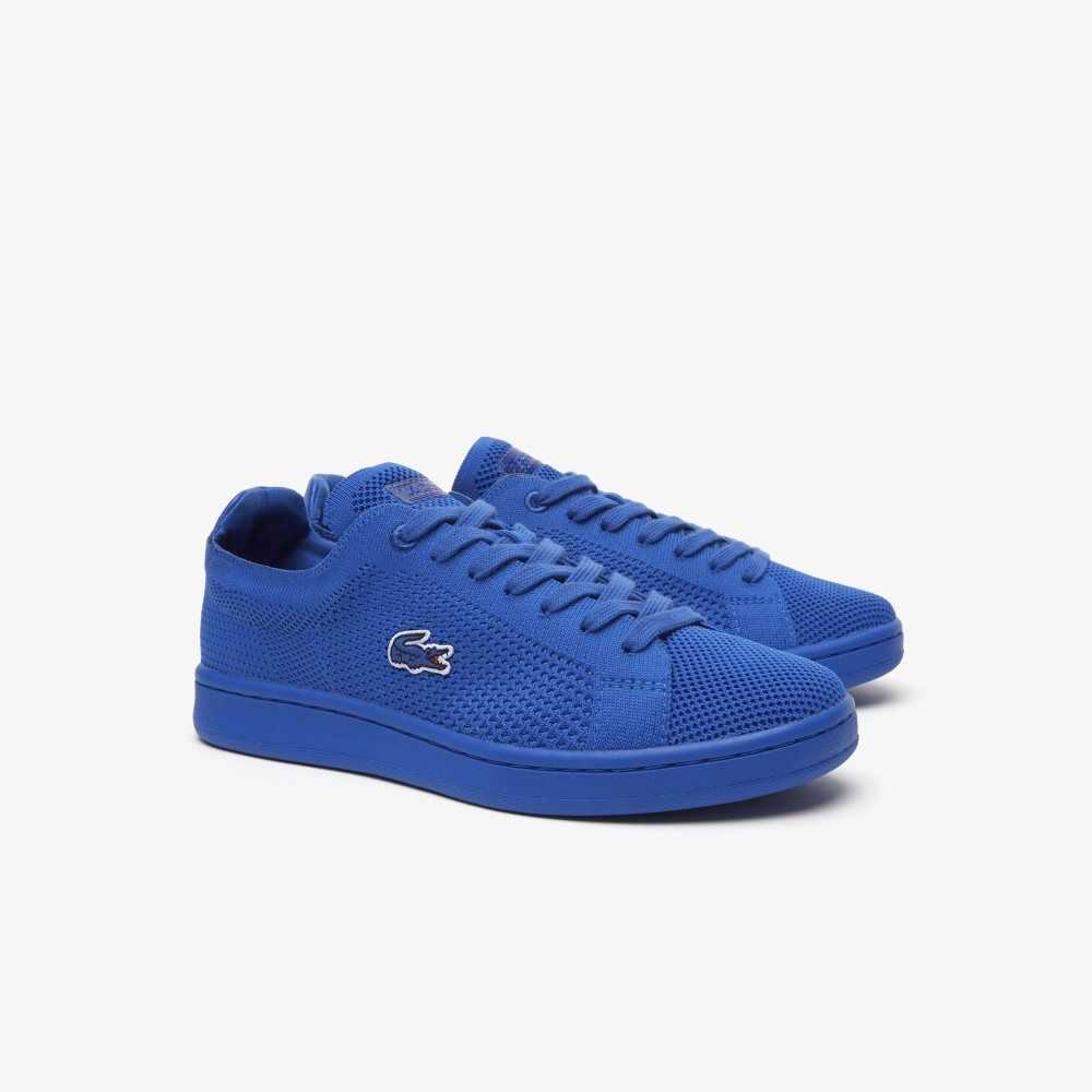 Blu/Blu Lacoste Carnaby Pique Heel Pop Sneakers | JCBGLD-354