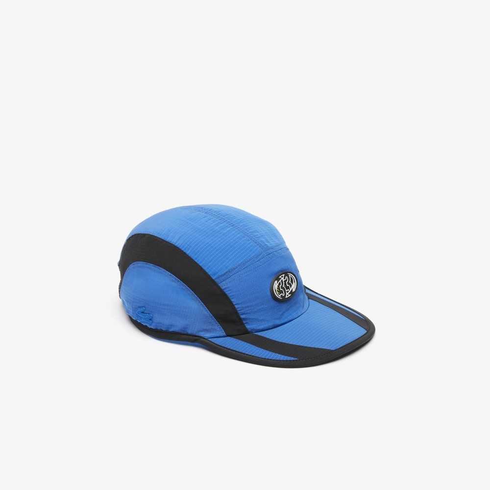 Blue / Black Lacoste Badge Cap | CDELJH-095