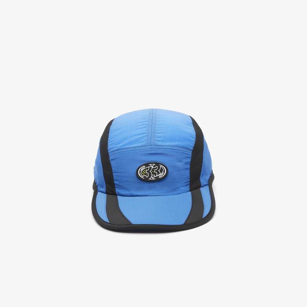 Blue / Black Lacoste Badge Cap | CDELJH-095