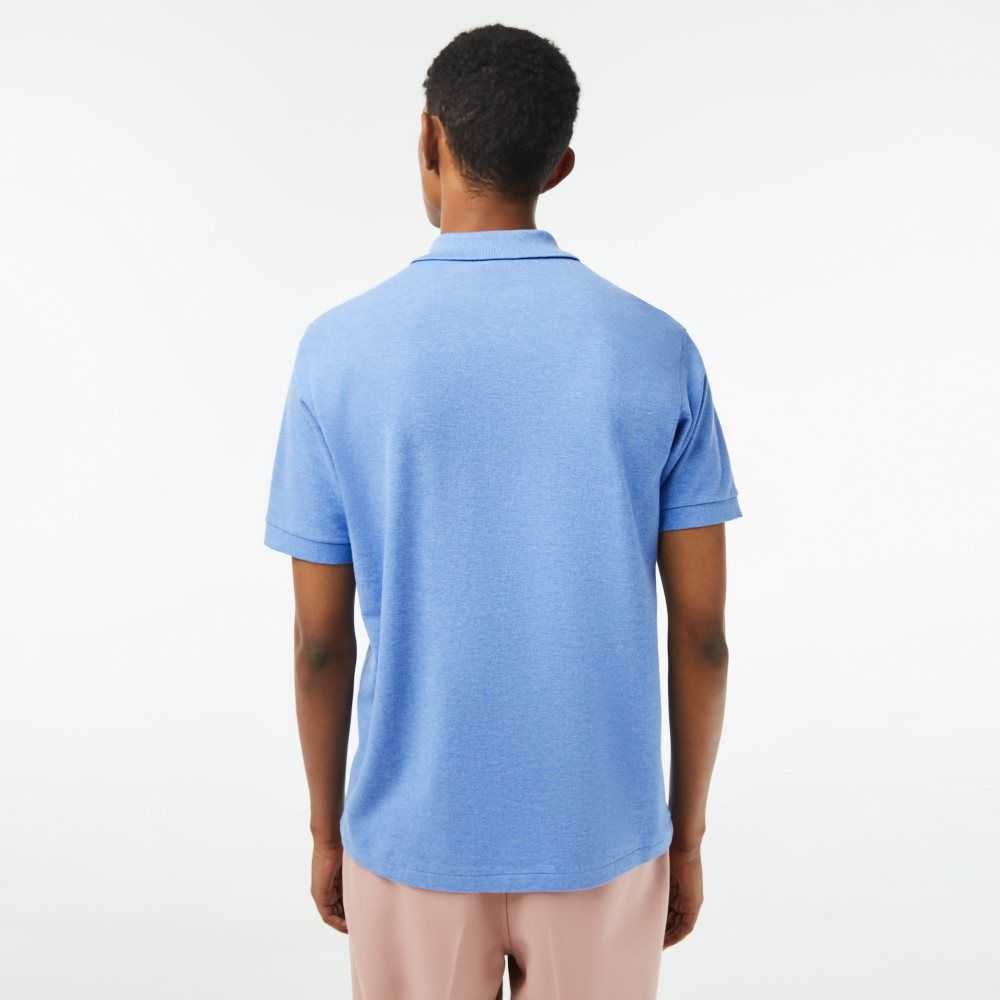 Blue Chine Lacoste Original L.12.12 Heathered Petit Pique Cotton Polo | ALGTJC-031