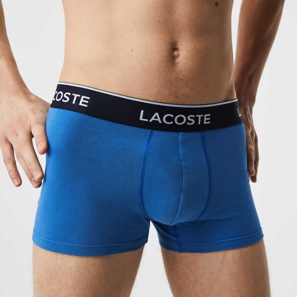 Blue / Grey Chine Lacoste Casual Boxer Brief 3-Pack | IMFUON-106