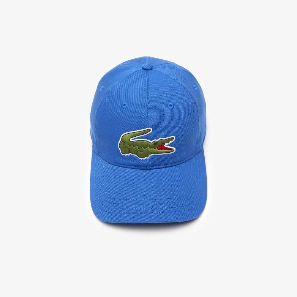 Blue Lacoste Adjustable Organic Cotton Twill Cap | IOHSFM-960