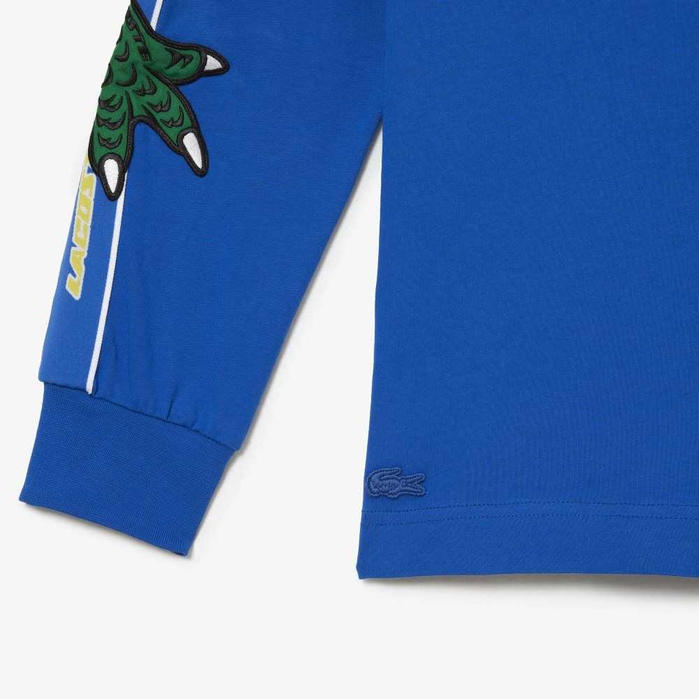 Blue Lacoste Branded Band T-Shirt | WAYTER-984