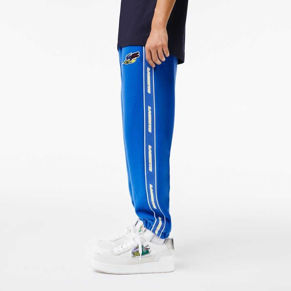 Blue Lacoste Branded Band Trackpants | PKWGDF-378